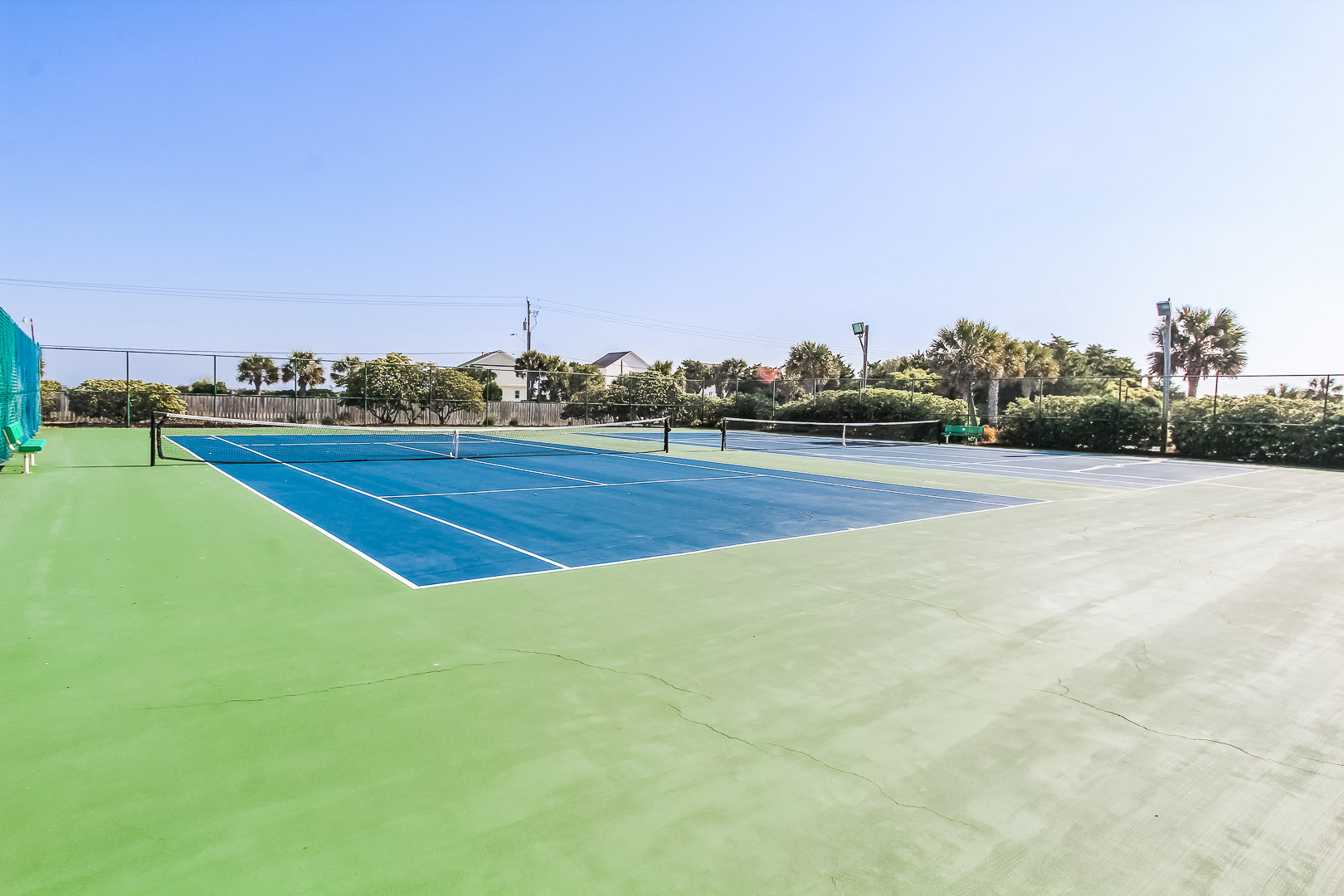 A rejuvenating tennis court at VRI's A Place at the Beach III in North Carolina